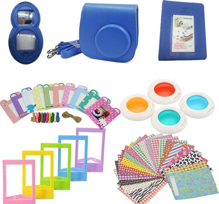 Actual product image JTI Accessory set for Fujifilm Instax Mini 8/9 - Cobolt Blue (Camera accessory bag)