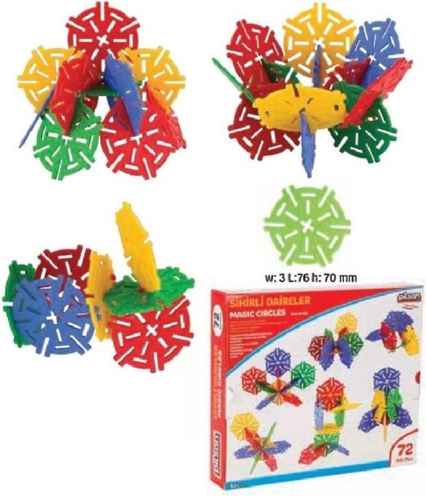 Produktbild Pilsan 03294 Stecksteine, 72 tlg