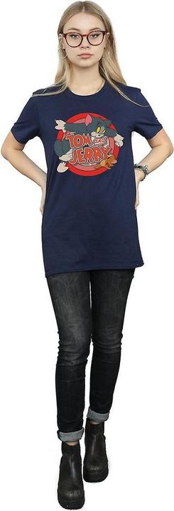 Immagine prodotto Tom & Jerry T-shirt boyfriend en coton Catch pour femmes/femmes (XL)