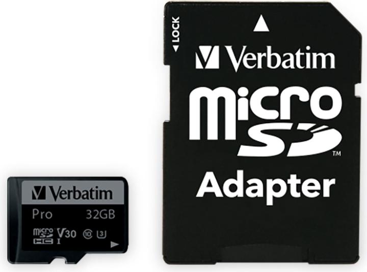 Verbatim Pro (32 GB, microSDHC, U3, UHS-I)