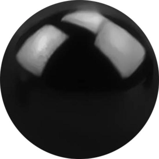 Produktbild Star Piercing Micro Kugel schwarz (ohne Messing, Chirurgenstahl 316L)