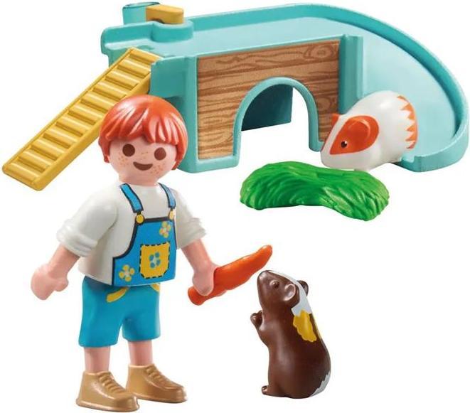 Produktbild Playmobil Junge mit Meerschweinchen (71746, Playmobil My Life)
