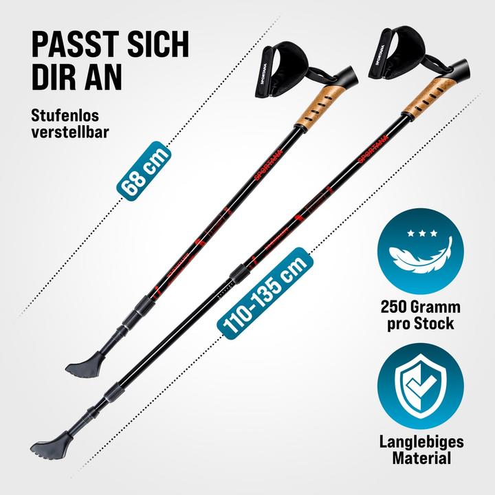 Actual product image Deuba Hiking poles (68 - 135 cm)