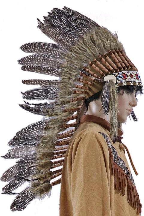Produktbild Bali Indianer Feder-Kopfschmuck, gepunktet, gross