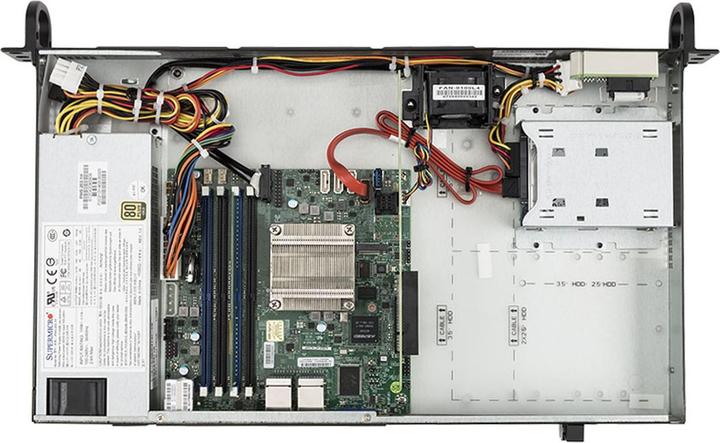 Actual product image Bluechip SERVERline R11201s (Intel Atom C3558, 8 GB, Rack Server)