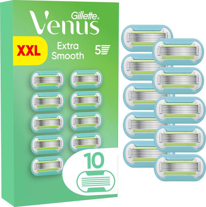 Produktbild Venus Optic Venus - Gillette Venus Extra Smooth Razor Blades - Green/White - 10 pcs (10 x)