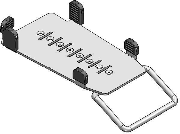 Ergonomic Solutions Ingenico iPP350 MultiGrip Plate with Handle Black