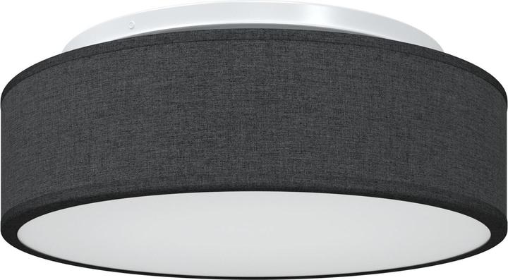 Produktbild VidaXL Deckenlichter Flush Mount Schwarz Ø 38 cm Stoff E27