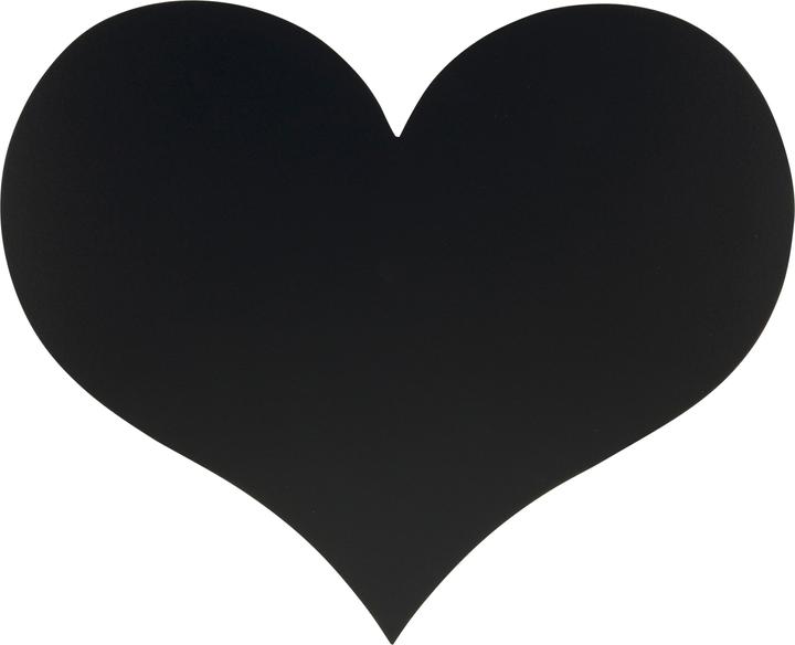Silhouette Heart (Blackboard, 36 x 30 cm)