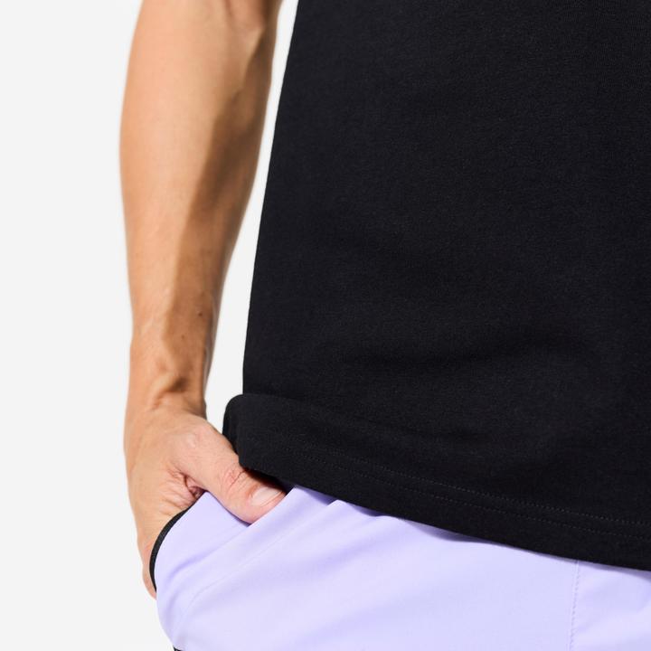 Actual product image Domyos T-Shirt Herren Baumwolle Regular - schwarz (XXL)