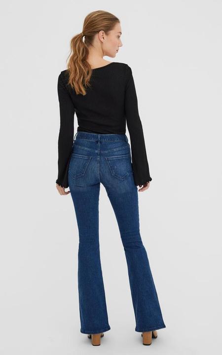 Immagine prodotto Vero Moda VMSIGA Jeans a vita alta con cintura svasata (W28/L32)