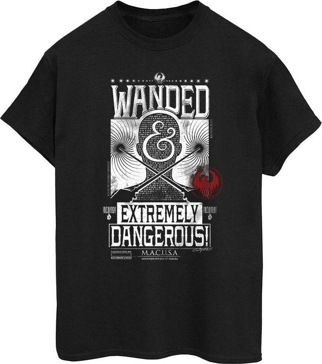 Universal Textiles Wanded Extremely Dangerous Boyfriend Fit TShirt