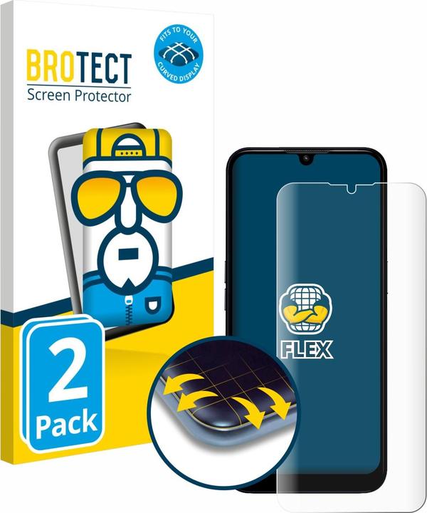 Actual product image BROTECT Full-Screen Protector (2 Piece, Doro 8200)