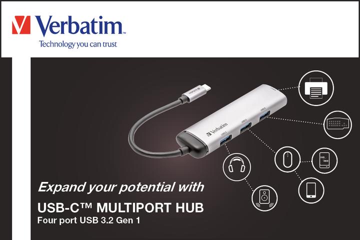 Produktbild Verbatim Multiport (USB-C, 4 Ports)