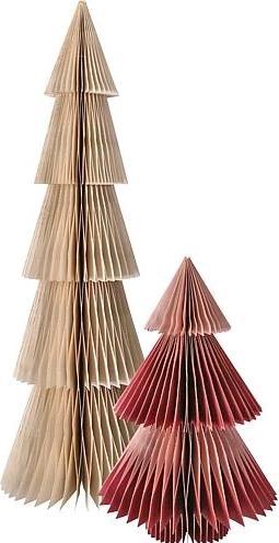 Actual product image Söllner Floristik Paper tree bordeaux and dusky pink 30 cm
