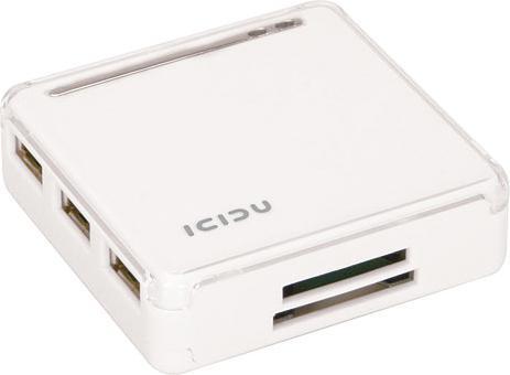 Actual product image Icidu USB 2.0 HUB & Reader White (USB 2.0)