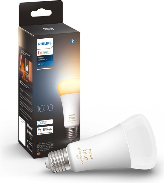 Produktbild Philips Hue White Ambiance (E27, 15 W, 1600 lm, 1 x, F)