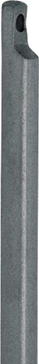 Actual product image Deni Espagnolette rod with recess on one side 1250 mm Ø 13 mm steel light galvanised