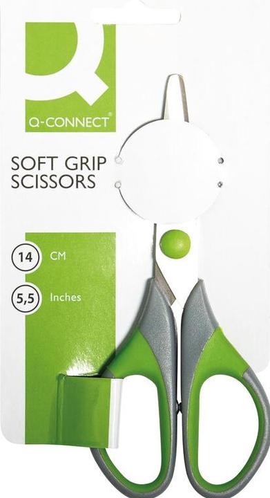 Image du produit Q-Connect Ciseaux à poignées souples (14 cm)