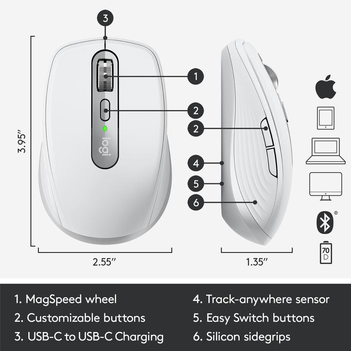 Produktbild Logitech MX Anywhere 3 für Mac (Kabellos)