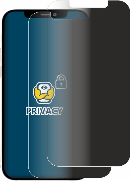Productafbeelding BROTECT Anti-spionnetje privacyfolie Beschermfolie tegen blauw licht (2 Stuk, Apple iPhone 12 Pro Max)