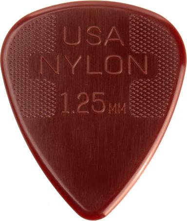 Actual product image Dunlop Nylon standard picks 1.25mm (72 x, 1.25 mm)