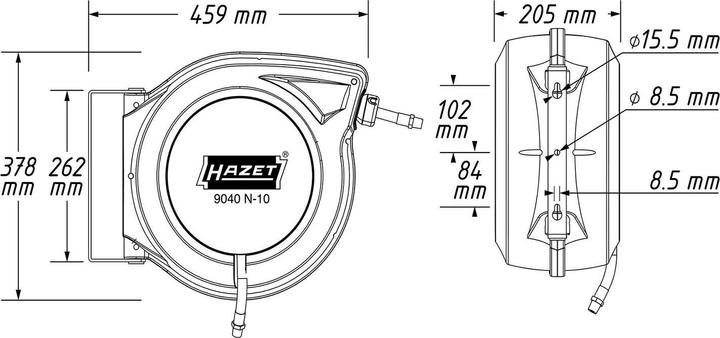 Produktbild HAZET Schlauchaufroller 9040N-10