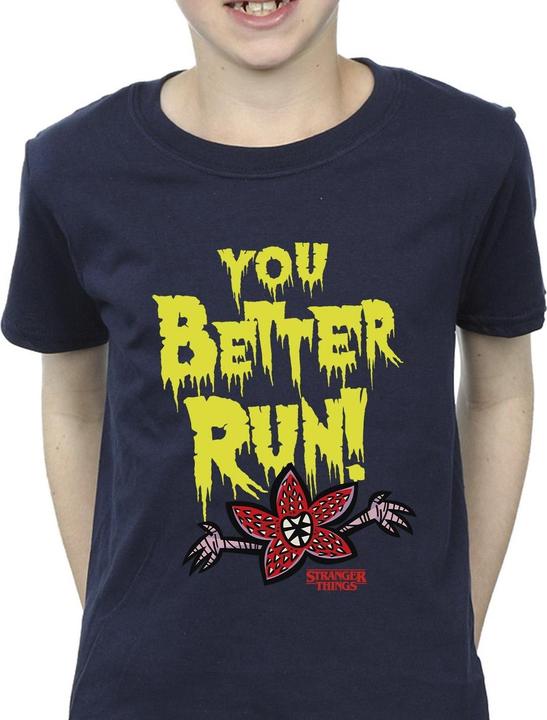 Produktbild Netflix Stranger Things You Better Run TShirt Jungen (140, 146)