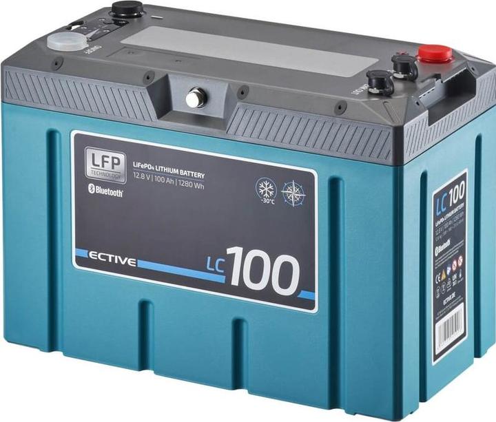 Image du produit Ective LC 100 Marine LT IP67 Pile d'alimentation au lithium LiFePO4 (12 V, 100 Ah)