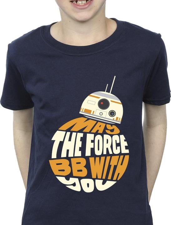 Actual product image Star Wars Boys May The Force BB8 T-Shirt (128)