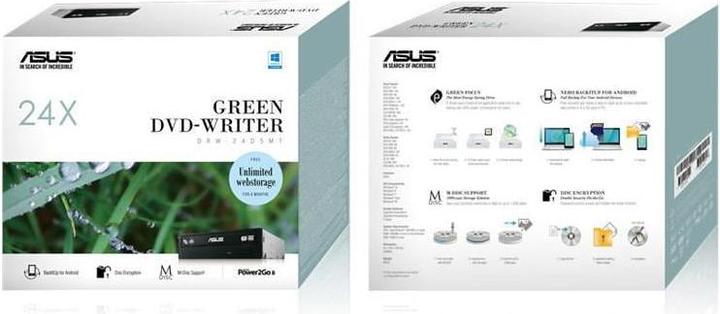 Produktbild ASUS Drw-24d5mt (DVD Laufwerk, CD Laufwerk, DVD Brenner, CD Brenner)