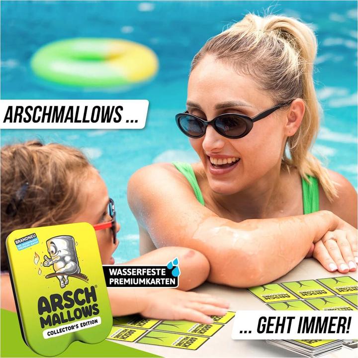 Produktbild Denkriesen ARSCHMALLOWS® - Collector's Edition – "Weniger frisst mehr." - Wasserfest