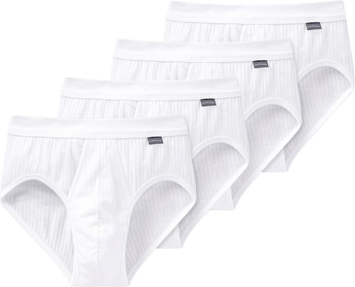 Actual product image Schiesser Pack of 4 Cotton Essentials Authentic sports briefs (M, pack of 4)