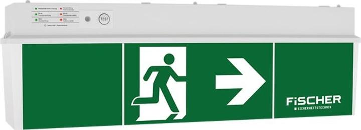 Actual product image Fischer LED escape sign luminaire 3/8h,18m,IP54 ULU383AT2.V4 (ULU383AT2.V4)