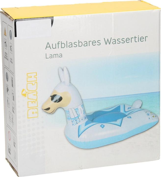Actual product image Inflatable water animal llama with sunglasses