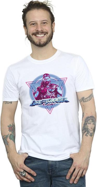 Immagine prodotto Thor Love And Thunder Neon Badge Maglietta Uomo (3XL)