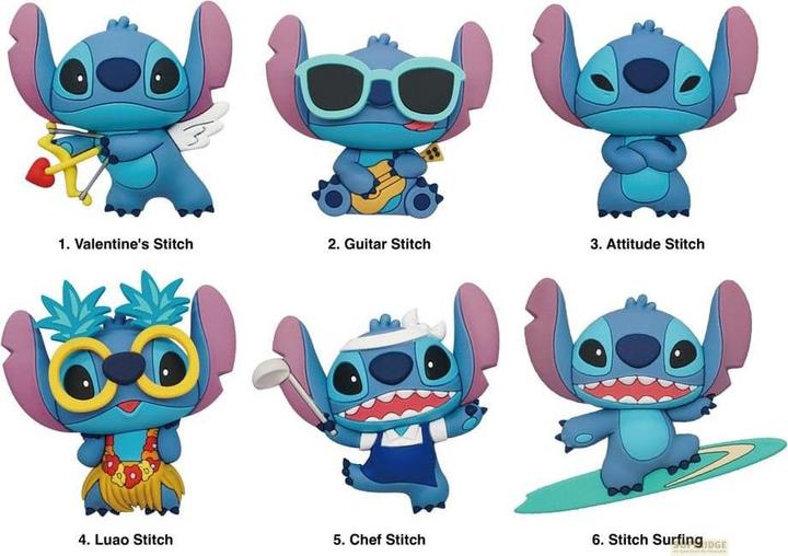 Produktbild Monogram Int. Lilo & Stitch Relief-Magnete Series 2 Display (12) (12 x)
