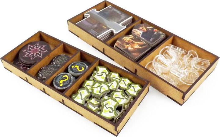 Image du produit Feldherr ARKH - Organisateur de jeu de société pour l'Horreur à Arkham 3ème édition et l'extension Minuit (Bois)
