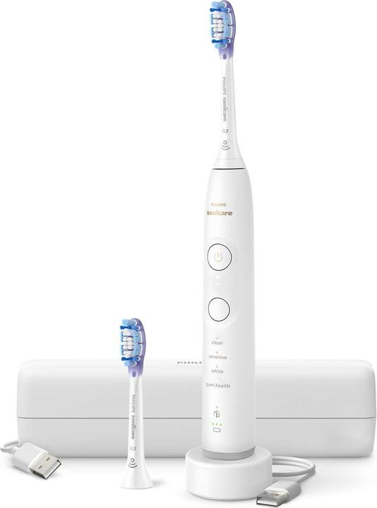 1x travel charging case, 1x charger, 2x brush head G3 Premium Gum Care, 1x Philips Sonicare Series 7100 handpiece