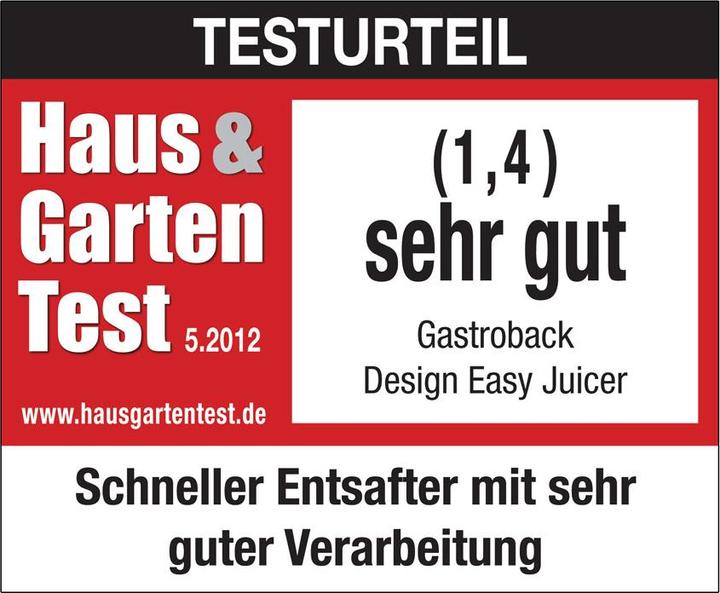 Produktbild Gastroback Vital Juicer Pro Entsafter (CH-Stecker)