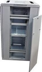 Produktbild Allnet 19 Schrank 12HE B600 / T1000mm *lichtgrau* SNB-Serie Glastür (12 HE, 19 Zoll Rack)