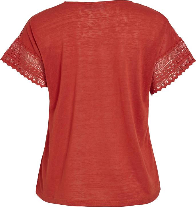 Actual product image Vila Round neck top with short sleeves (L)