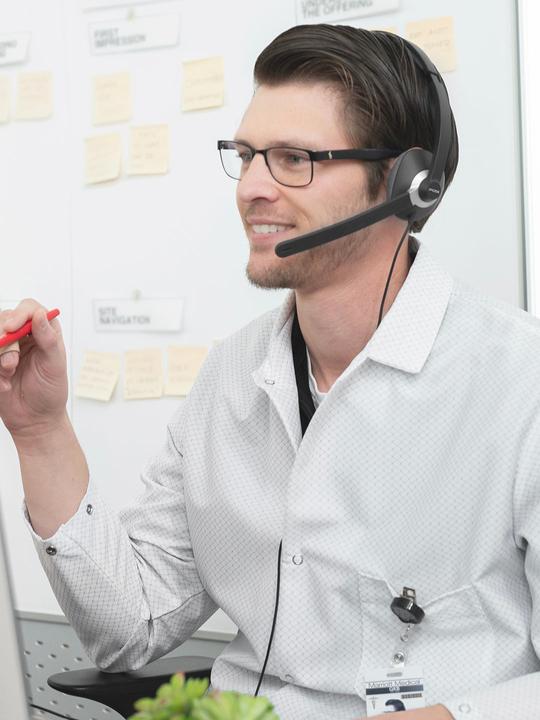 Actual product image Koss CS300 USB Communication Headsets, On-Ear, Wired, Microphone, Black (Cable, USB-A)