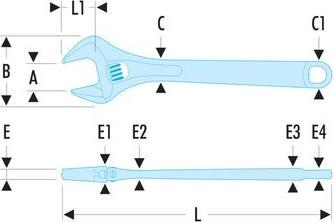 Produktbild Facom Rollgabelschlüssel 101 (41 mm)