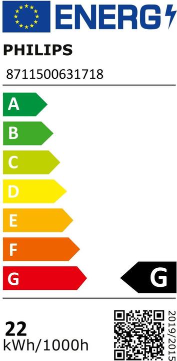 Energie-Label Philips MASTER TL-D Super 80 (G13, 18 W, 1350 lm, 1 x, G)