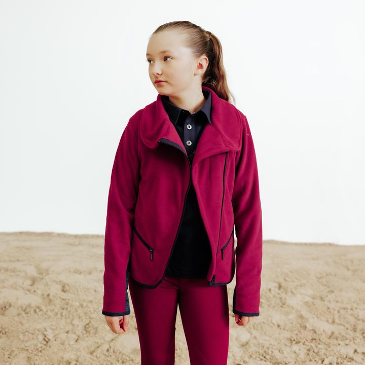 Image du produit Fouganza Kids' Horse Riding Fleece 100 - Pourpre/Cherry (152)