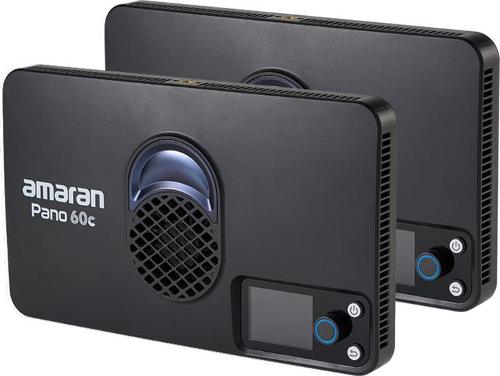 Image du produit Amaran Pano 60c 2-Light Kit (Charcoal) (EU) (Panneaux lumineux)