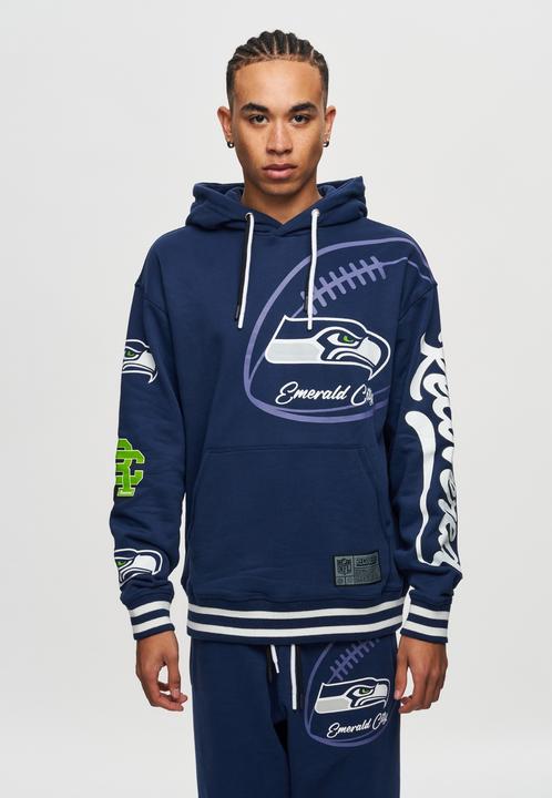 Produktbild Recovered Re:covered Fleece Hoody - PATCHES Seattle Seahawks - XXL (XXL)