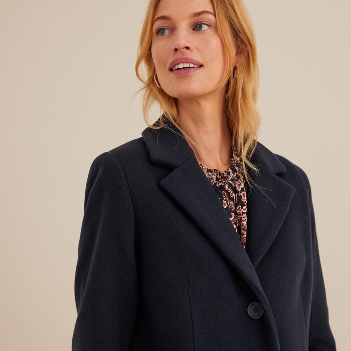 Actual product image Anne Weyburn Half-length coat with button fastening (44)