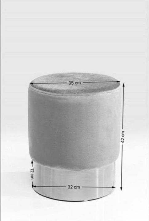 Produktbild Kare Design Hocker Cherry Dunkelgrün Brass Ø35cm
